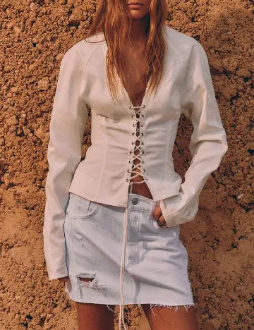Top Zara, alb