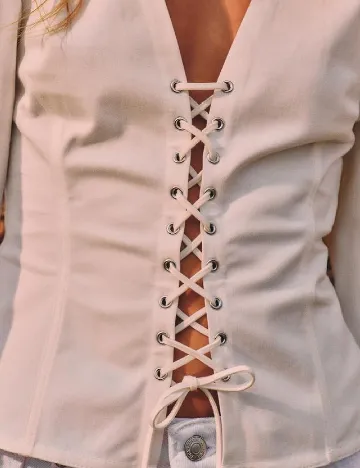 Top Zara, alb