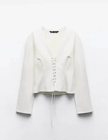 Top Zara, alb