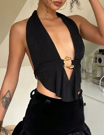Top SHEIN, negru
