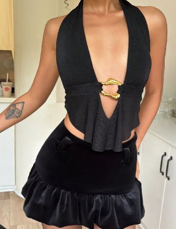Top SHEIN, negru