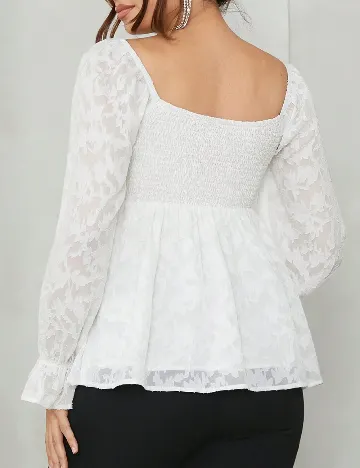 Bluza SHEIN Maternity, alb