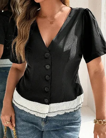 Bluza SHEIN CURVE, negru