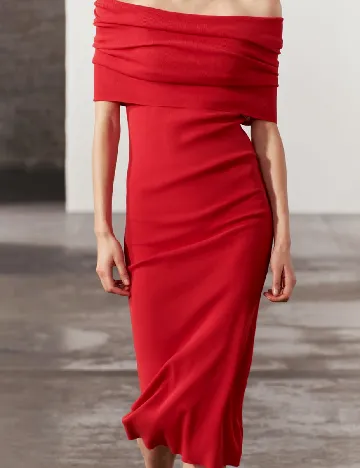 Rochie medie Zara, rosu