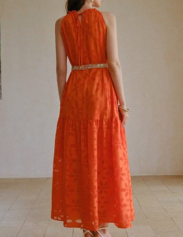 Rochie lunga MOTF, portocaliu