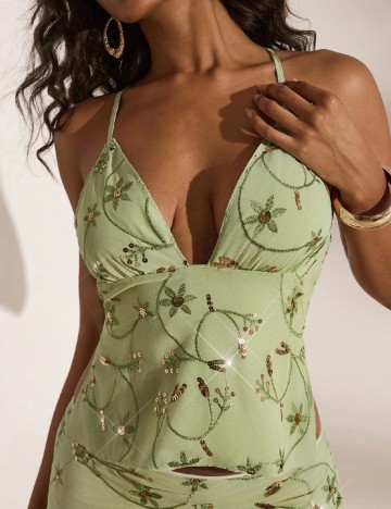 Top SHEIN, verde