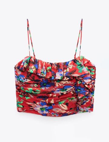 Top Zara, rosu