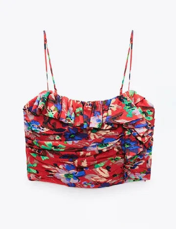 Top Zara, rosu