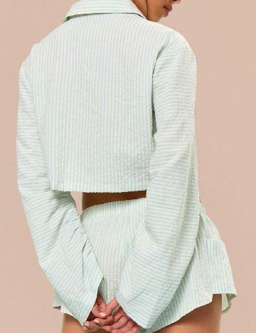 Camasa Musera, verde/bleu