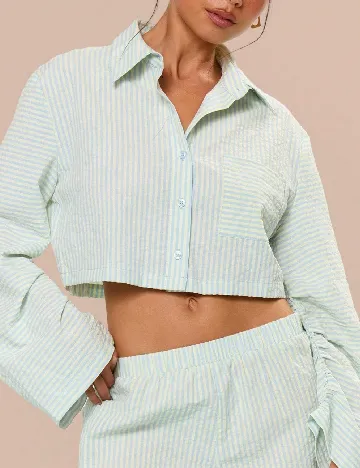 Camasa Musera, verde/bleu