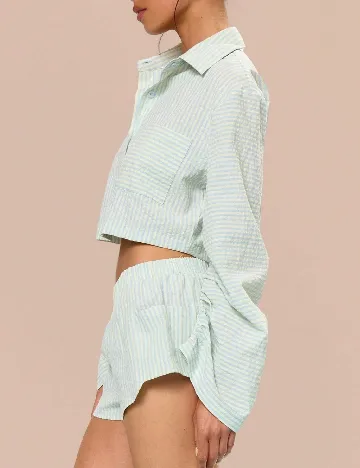Camasa Musera, verde/bleu