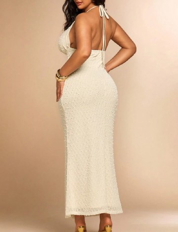 Rochie lunga SHEIN CURVE, crem