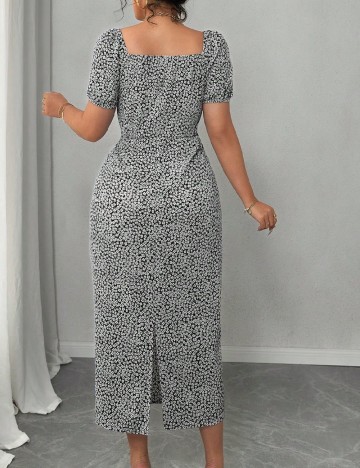 Rochie lunga SHEIN CURVE, floral print