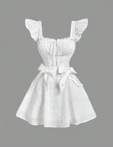Rochie scurta SHEIN, alb