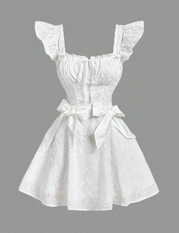 Rochie scurta SHEIN, alb