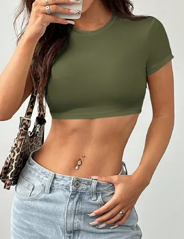 Top SHEIN, verde
