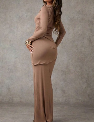 Rochie lunga SHEIN, maro