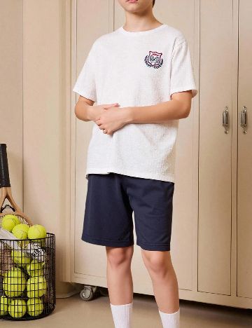 Tricou Shein Kids, alb