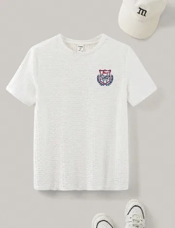 Tricou Shein Kids, alb