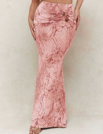 Fusta Missguided, roz pudra inchis