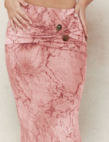 Fusta Missguided, roz pudra inchis