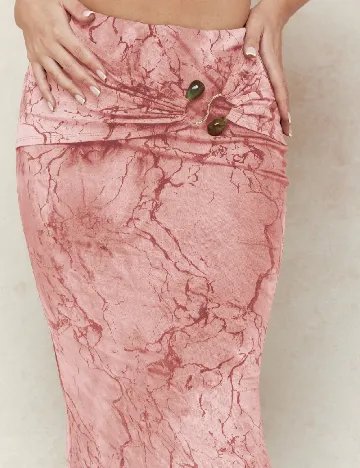 Fusta Missguided, roz pudra inchis