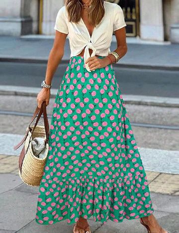 Fusta SHEIN, verde