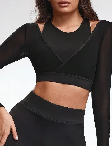 Top SHEIN, negru