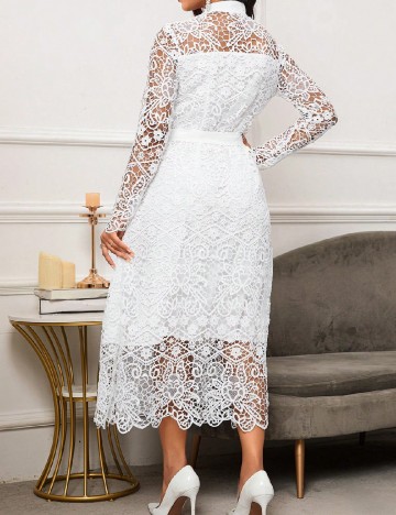 Rochie medie SHEIN, alb