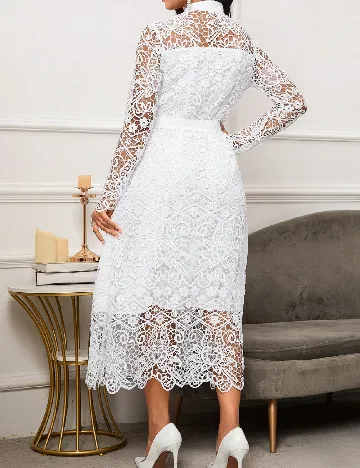 Rochie medie SHEIN, alb