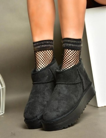 Ghete Fox Shoes, negru