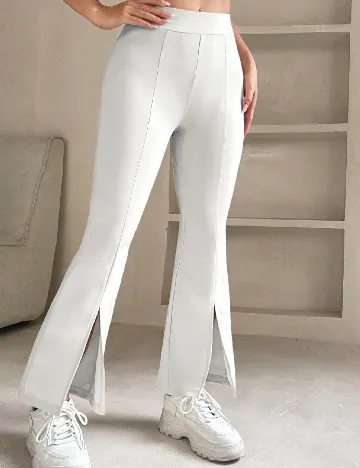 Pantaloni SHEIN, alb