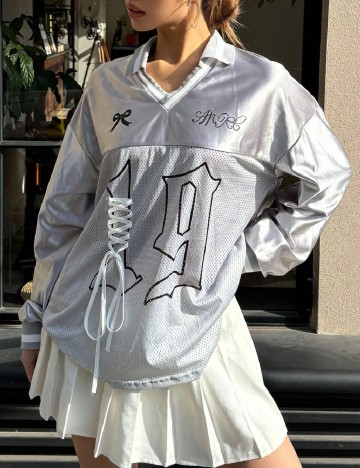 Bluza Oversize SHEIN, gri