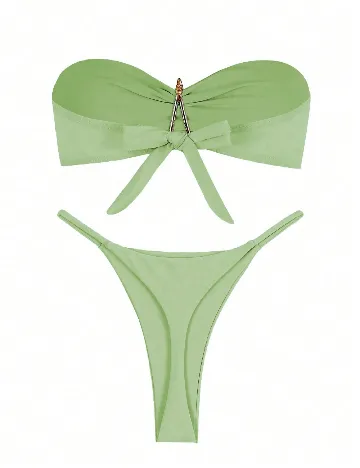Costum de baie SHEIN, verde