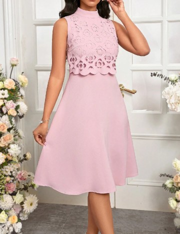 Rochie medie SHEIN, roz