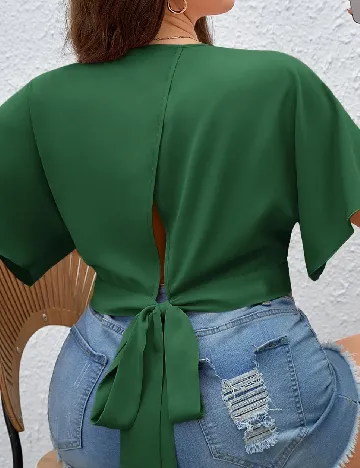 Bluza SHEIN CURVE, verde