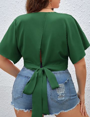 Bluza SHEIN CURVE, verde