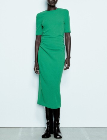 Rochie medie Zara, verde
