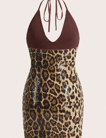 Rochie scurta SHEIN, animal print
