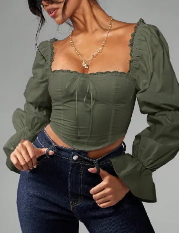 Bluza SHEIN, verde