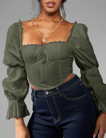 Bluza SHEIN, verde