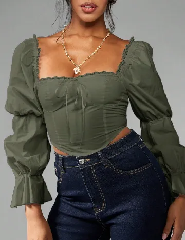 Bluza SHEIN, verde
