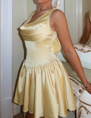 Rochie scurta SHEIN, galben