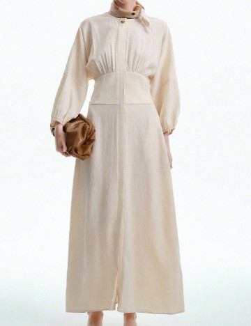 Rochie lunga SHEIN, crem