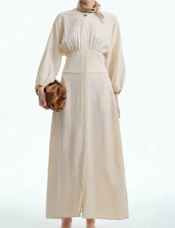 Rochie lunga SHEIN, crem