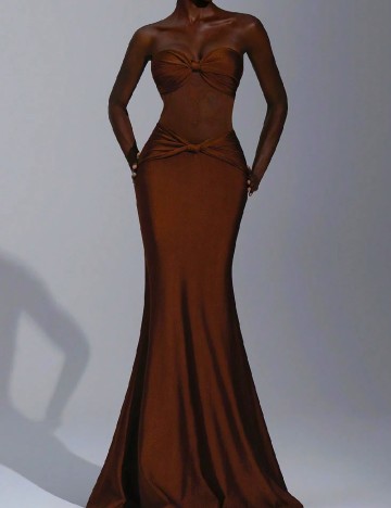 Rochie lunga SHEIN, maro