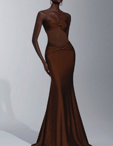 Rochie lunga SHEIN, maro