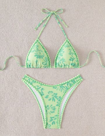 Costum de baie SHEIN, verde