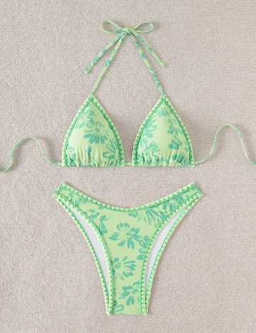 Costum de baie SHEIN, verde