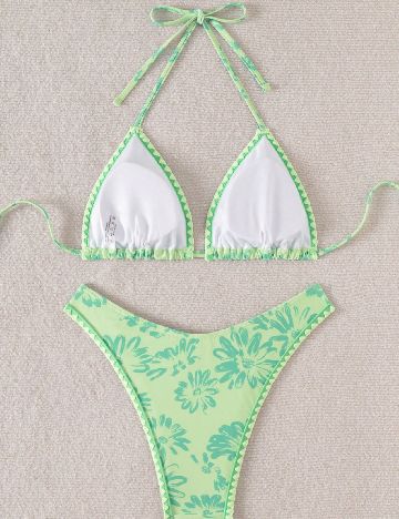 Costum de baie SHEIN, verde